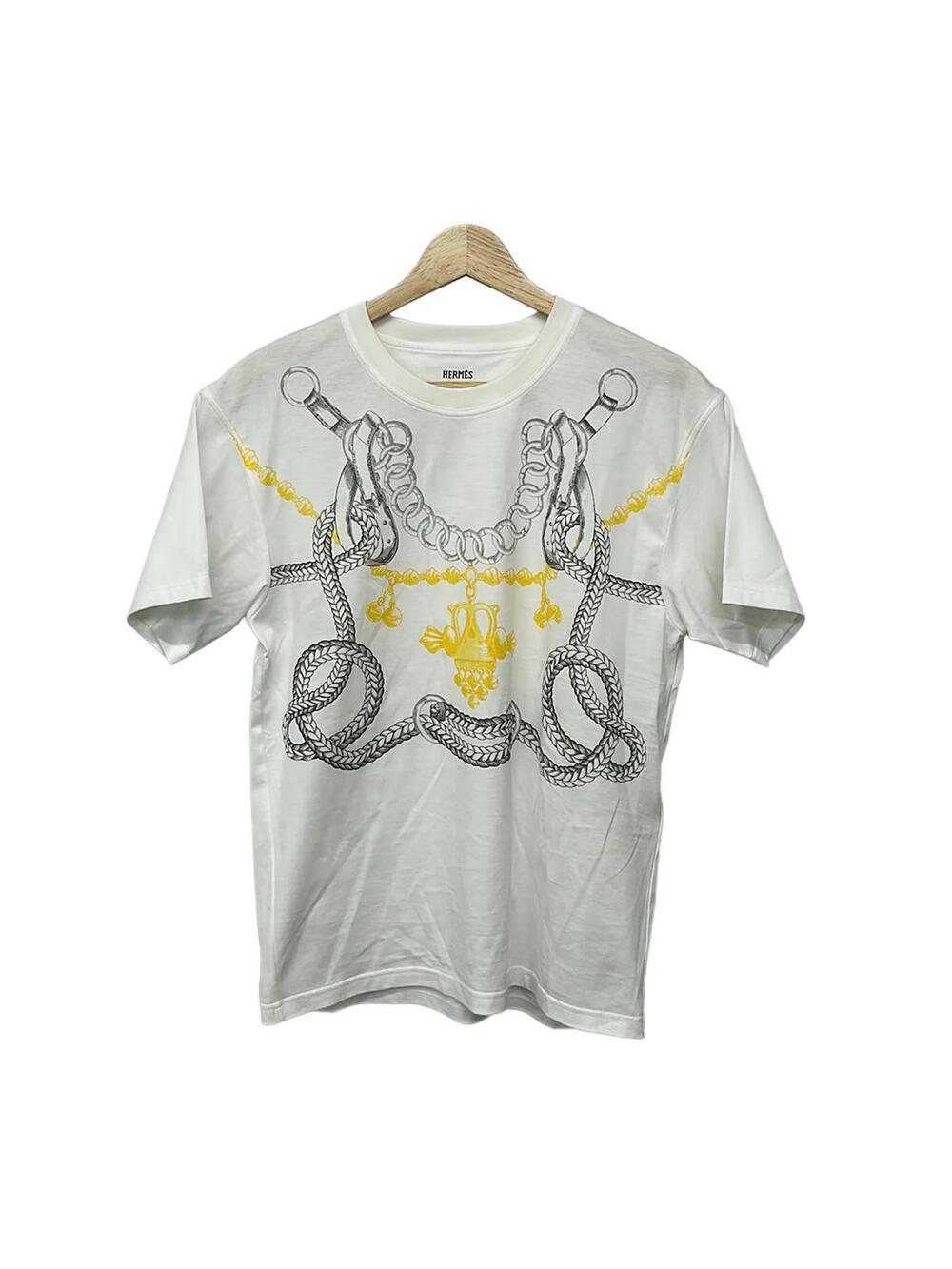 Hermes White Dark Gray Yellow Women's #295583H76B